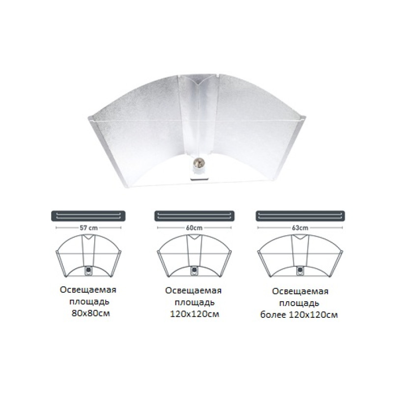 Отражатель Pearl Pro XL, 55Х60, без охлаждения, Garden HighPro