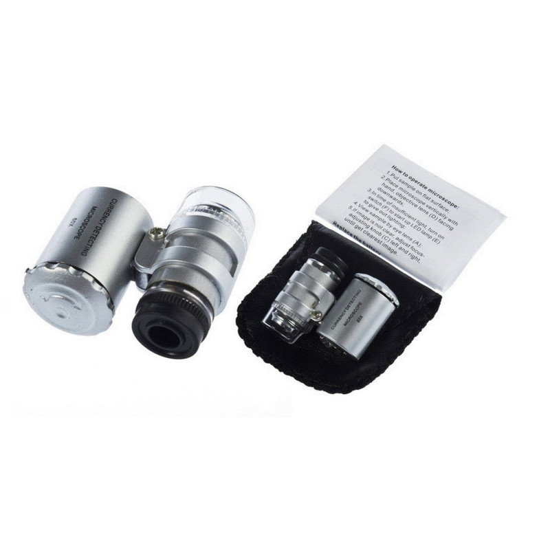 Карманный микроскоп x60