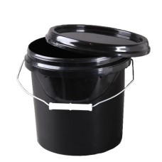 Ведро черное с крышкой, 20л