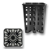 Горшок квадратный SQUARE SUPER ERCOLE NPB Venti Pot, 26x26x28см, 9.6л