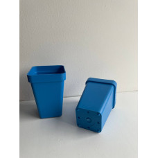 Горщик квадратний щільний, 5х5х7см, синій