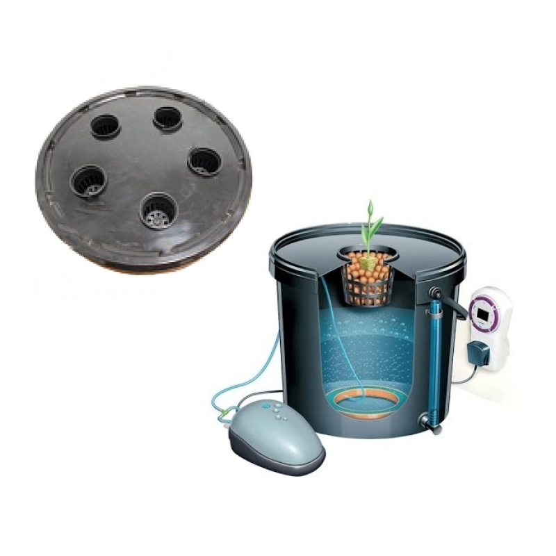 Гидропонная система DWC на 5 горшков 55мм