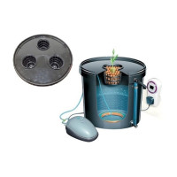 Гідропонна система DWC на 3 горщики 80мм