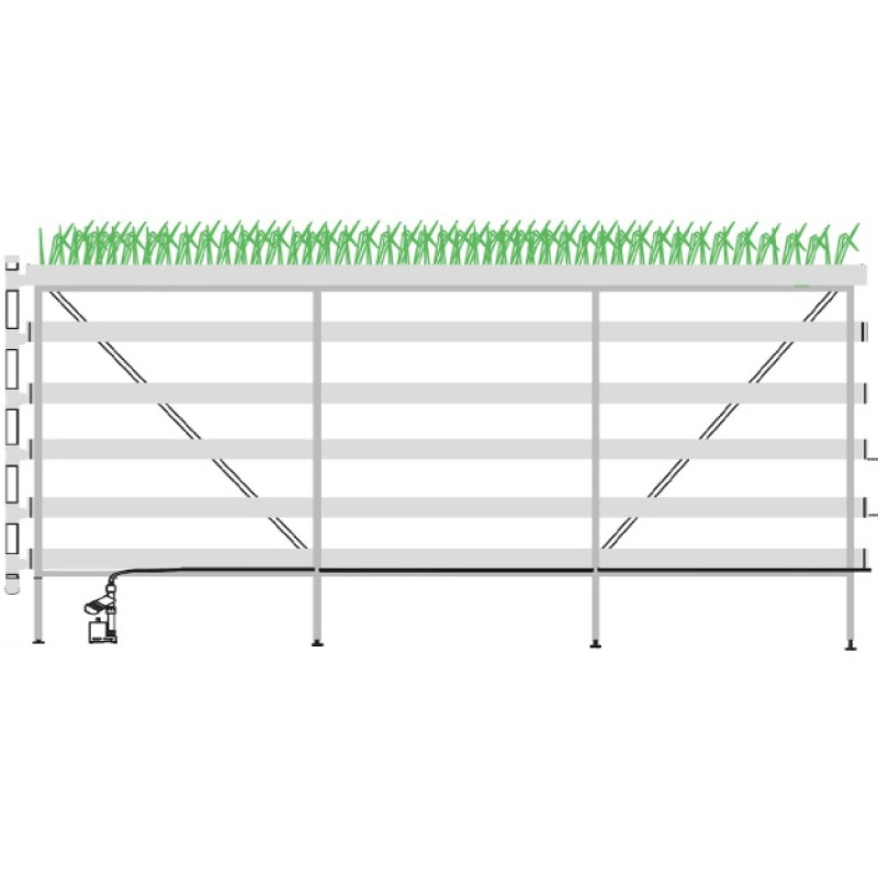 Гидропонная установка с освещением, 10кв.м.