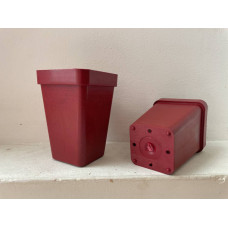 Горщик квадратний щільний, 5х5х7см, теракотовий