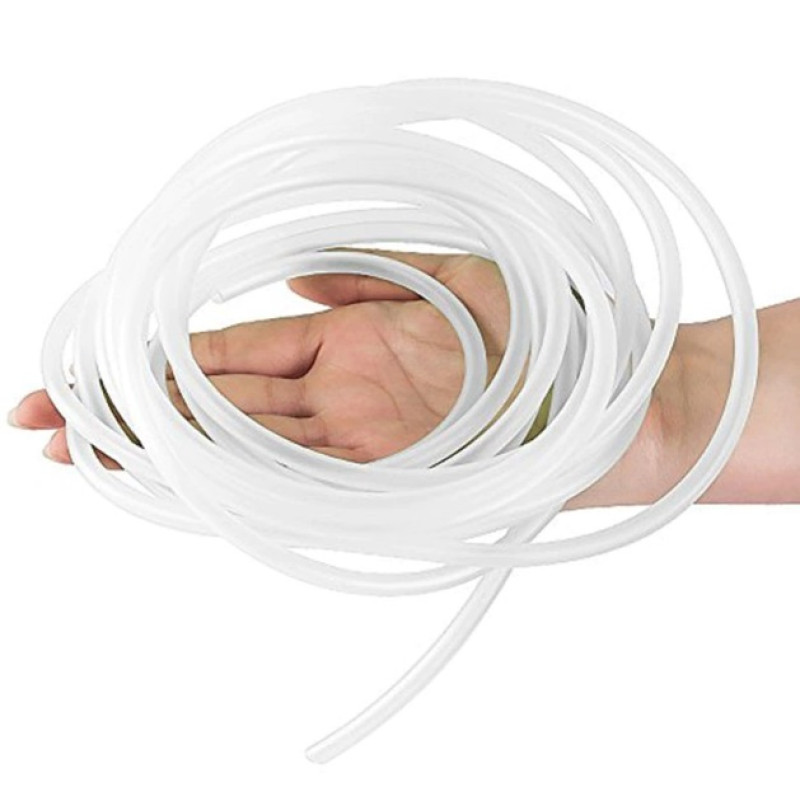 Шланг ПВХ белый, 4/6мм, 1м