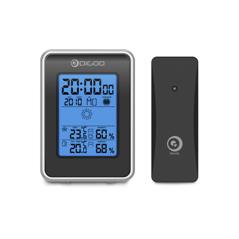 Метеостанция Digoo DG-TH1981 с внешним беспроводным датчиком