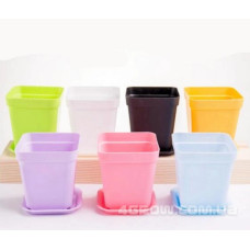 Горщик з підставкою, кольоровий