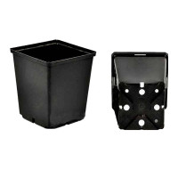 Горшок квадратный для рассады, 10x10x11см, 0.7л