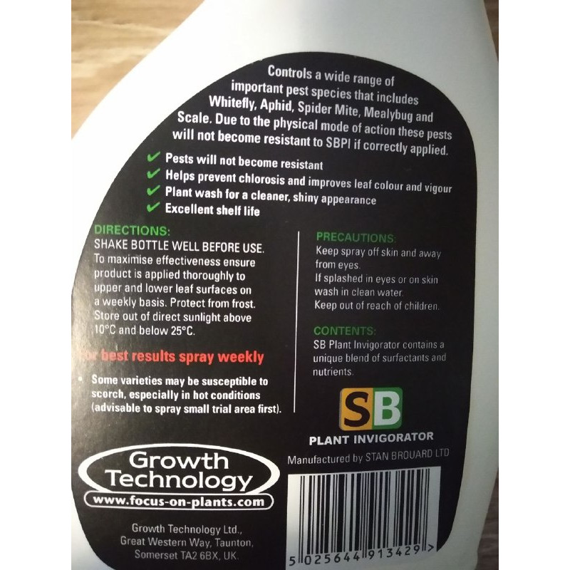 Спрей-инсектицид SB PLANT&Invigorator KILLER BUG, 500мл, Growth Technology