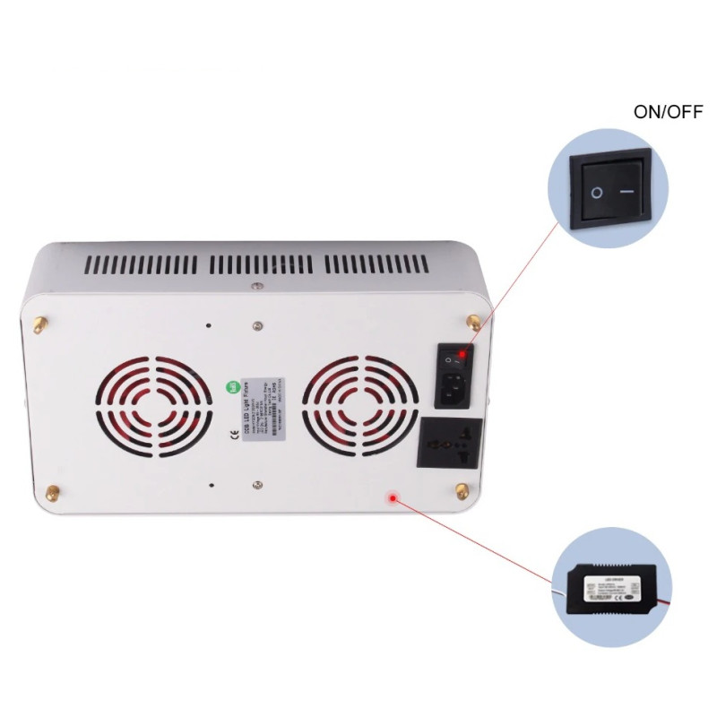 Фітолампа 400W COB Full Spectrum, PopularGrow