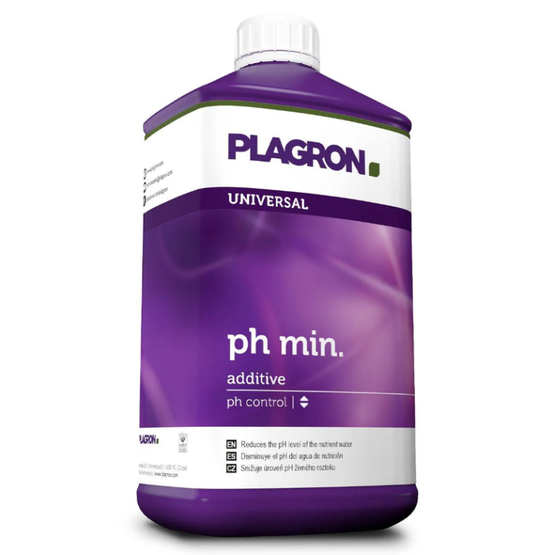 Регулятор кислотности pH min, PLAGRON, 1л